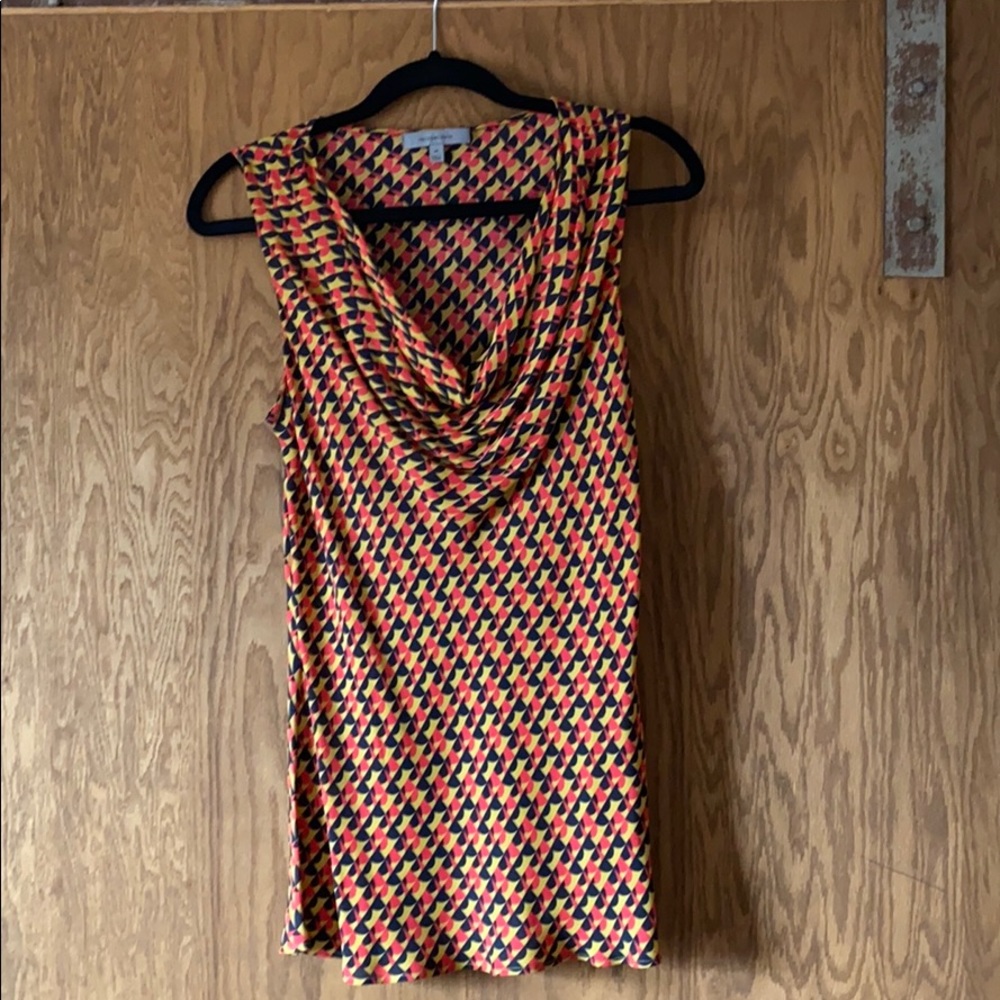 Printed silk Classiques Entier tank